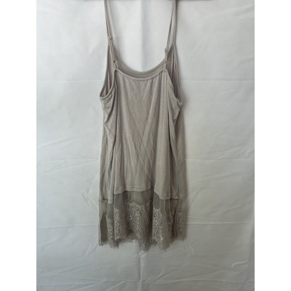 Women's Lace Slip Dress Gray Sexy Short LayeringDate Night Top Size M